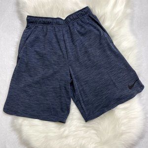 Nike Dri Fit Men's S Blue Polyester 9" Shorts Elastic Waist